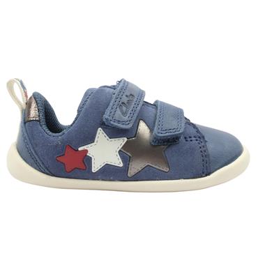 CLARKS ROAMER CITY T SHOE - BLUE F